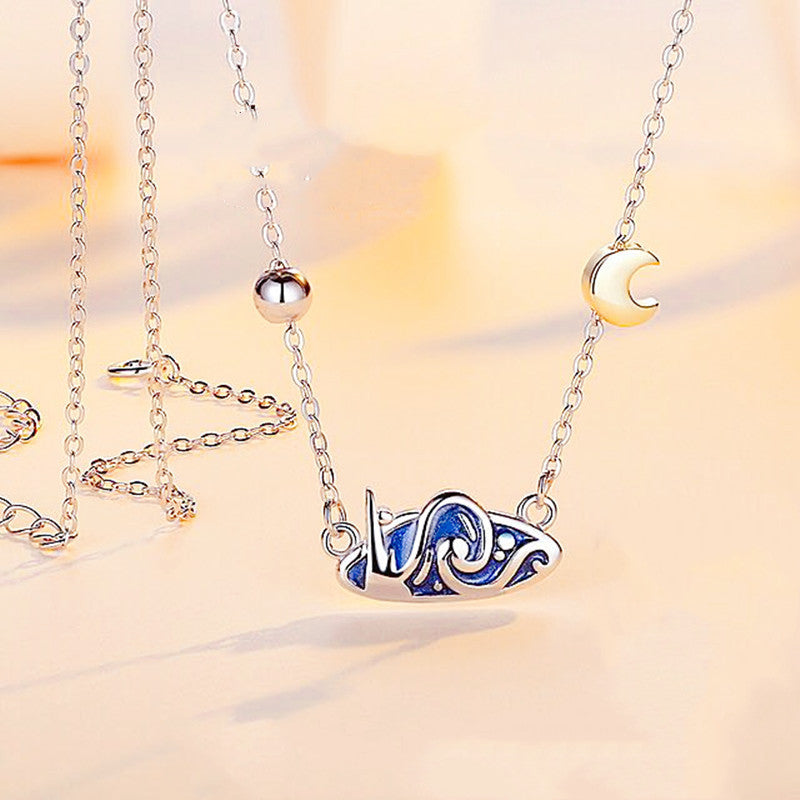 Golden Moon Clavicle Chain