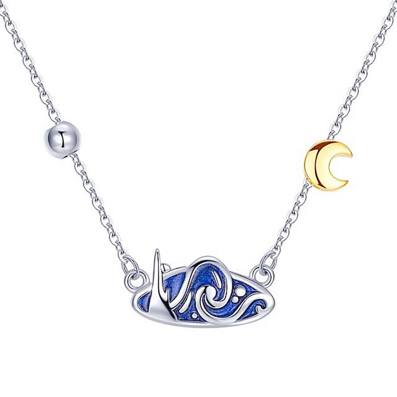 Golden Moon Clavicle Chain