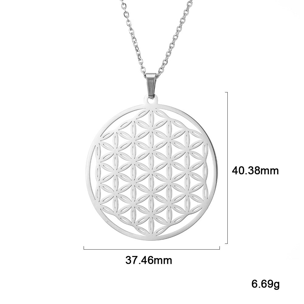Flower of Life Necklace Sacred Geometry Merkaba Life Spirit