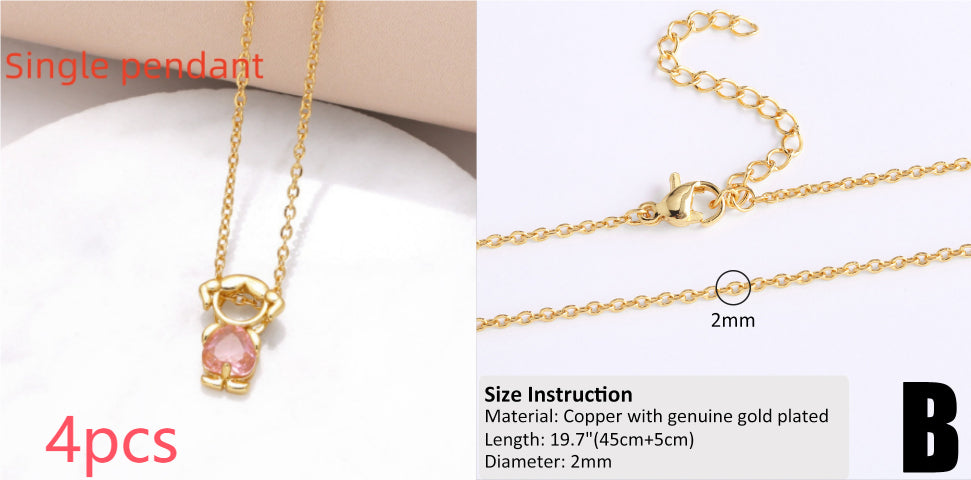 Copper-plated 18k Gold DIY Hip-hop All-match Chain Necklace