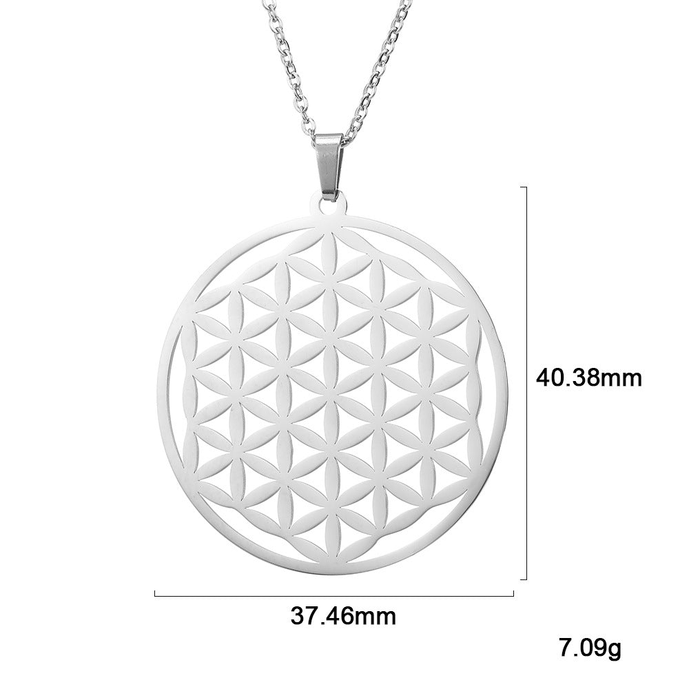 Flower of Life Necklace Sacred Geometry Merkaba Life Spirit