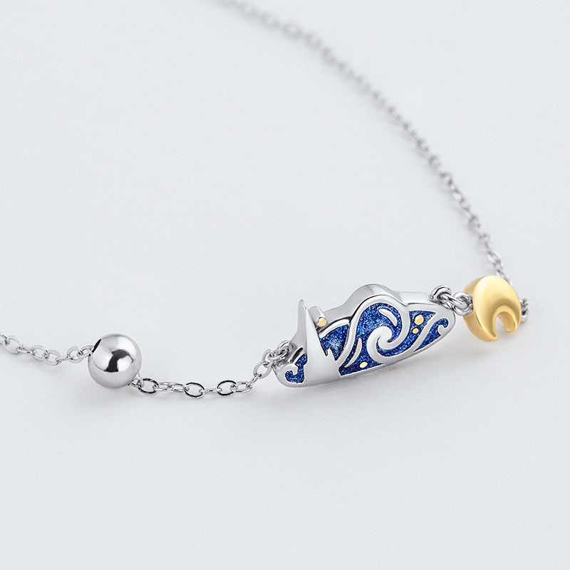 Golden Moon Clavicle Chain
