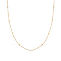 Cool-style 18K Gold-plated Niche Luxury Pearl And Rice-bead Choker Necklace