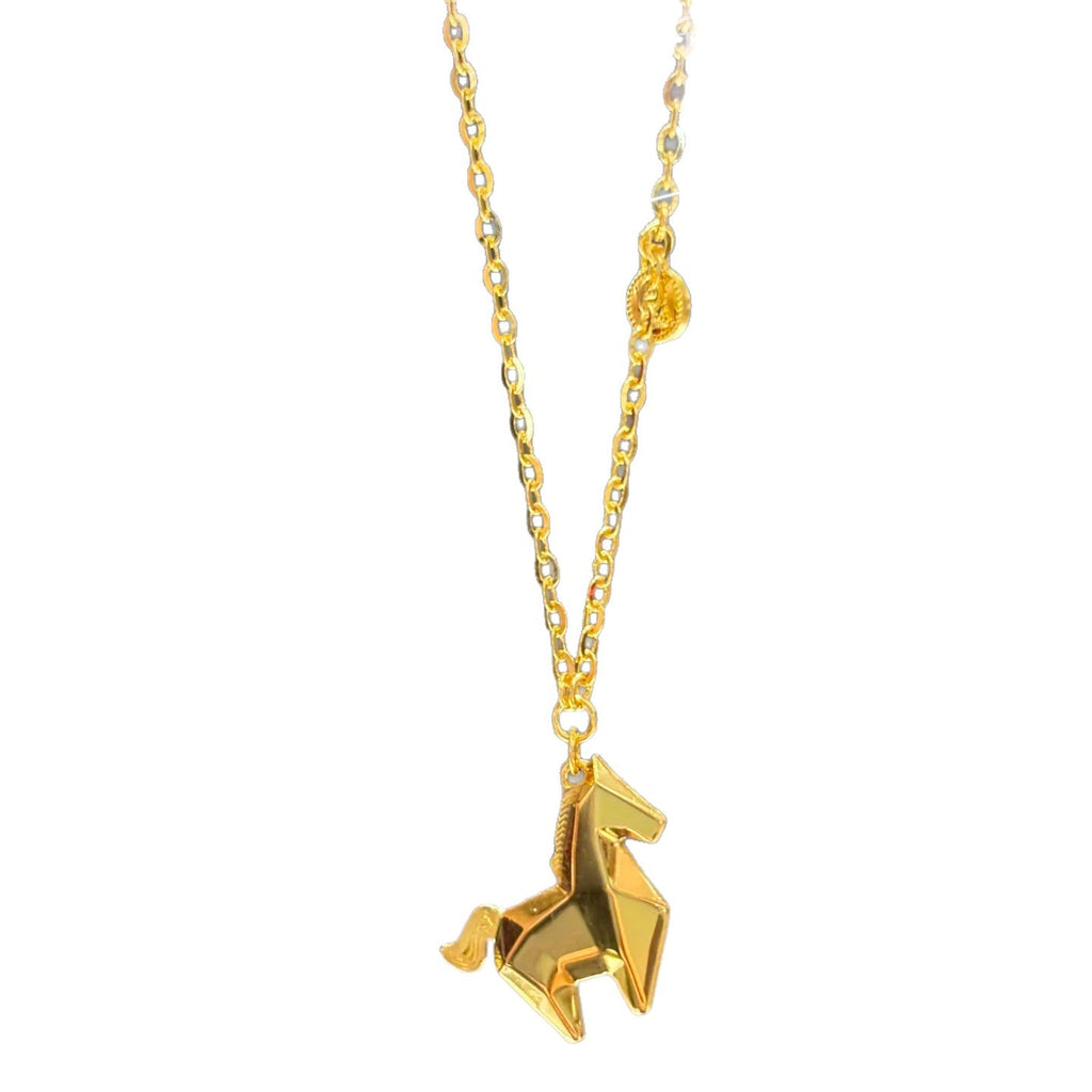 New Chinese-style 3D Pony Coin Necklace For Womendainty, Exquisite, And Vintage-inspired