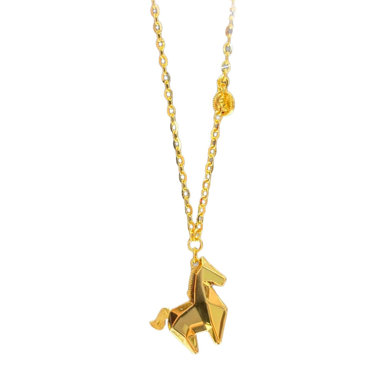 New Chinese-style 3D Pony Coin Necklace For Womendainty, Exquisite, And Vintage-inspired