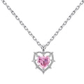 Hollowed Heart Shape Necklace Ear Stud Women